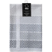 Žakárová kuchynská utierka CARINO 013 - 40x60 cm - šedá