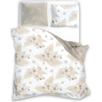 Posteľné obliečky BOHO Orchidey - 140x200 cm - bavlnený satén