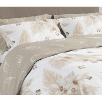 Posteľné obliečky BOHO Orchidey - 160x200 cm - bavlnený satén