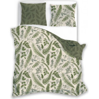 Posteľné obliečky BOHO Paprade - 160x200 cm - bavlnený satén