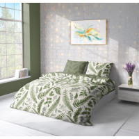 Posteľné obliečky BOHO Paprade - 160x200 cm - bavlnený satén