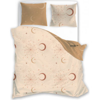 Posteľné obliečky BOHO Hviezdy - 160x200 cm - bavlnený satén