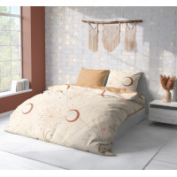 Posteľné obliečky BOHO Hviezdy - 160x200 cm - bavlnený satén