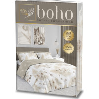 Posteľné obliečky BOHO Orchidey - 220x200 cm - bavlnený satén