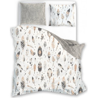 Posteľné obliečky BOHO Períčka - 220x200 cm - bavlnený satén