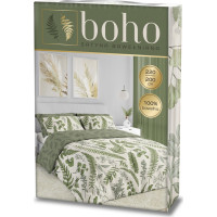 Posteľné obliečky BOHO Paprade - 220x200 cm - bavlnený satén