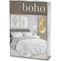 Posteľné obliečky BOHO Písmená - 220x200 cm - bavlnený satén