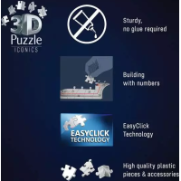 RAVENSBURGER 3D puzzle Iconics: Dodge Challenger Scat Pack Widebody 108 dielikov