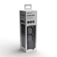 Solight záhradný stĺpik IP44, hliník, 2 zásuvky, čierny