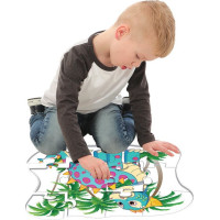 DOHÁNY Podlahové obrysové puzzle Dinosaurus 12 dielikov