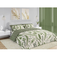 Posteľné obliečky BOHO Paprade - 140x200 cm - bavlnený satén