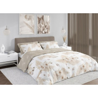 Posteľné obliečky BOHO Orchidey - 220x200 cm - bavlnený satén