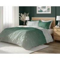 Saténové obliečky MILAGRO VERDE Ombre orient - biele / zelené - 220x200 cm