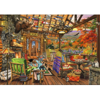 BLUEBIRD Puzzle Adirondacková veranda 2000 dielikov