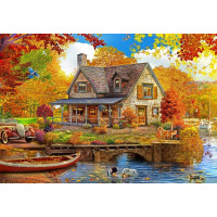 BLUEBIRD Puzzle Dom pri jazere 1000 dielikov