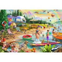 BLUEBIRD Puzzle Letný tábor Lakeside 1000 dielikov