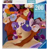RAVENSBURGER Puzzle Moment: Kvetinová hlava Fialka 200 dielikov