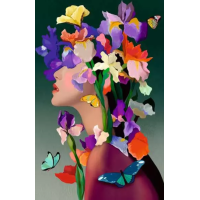 RAVENSBURGER Puzzle Moment: Kvetinová hlava Iris 200 dielikov