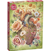 CHERRY PAZZI Puzzle Nežný rozkvet lásky 1000 dielikov