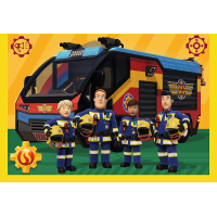 TREFL Puzzle Požiarnik Sam: Hasič na výjazde 4v1 (35,48,54,70 dielikov)