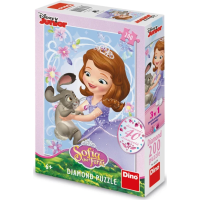DINO Puzzle s drahokamami Sofia a zajačik 200 dielikov