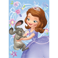 DINO Puzzle s drahokamami Sofia a zajačik 200 dielikov