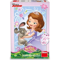 DINO Puzzle s drahokamami Sofia a zajačik 200 dielikov