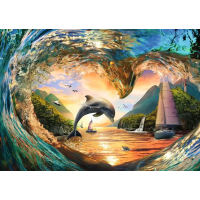 RAVENSBURGER Puzzle Srdce morských vĺn 1000 dielikov