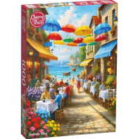 CHERRY PAZZI Puzzle Ulica s dáždnikmi 1000 dielikov