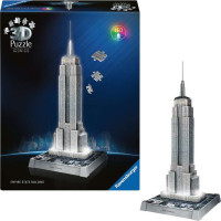 RAVENSBURGER Svietiace 3D puzzle Iconics: Empire State Building (Nočná edícia) 216 dielikov