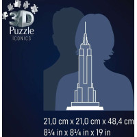 RAVENSBURGER Svietiace 3D puzzle Iconics: Empire State Building (Nočná edícia) 216 dielikov