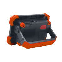 Solight LED reflektor 10W, prenosný, nabíjací, 1000lm, oranžovo-čierny