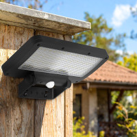 Solight LED solárne osvetlenie so senzorom, 5W, 500lm, 4000K, Li-Ion, čierna