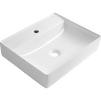 Aqualine CALLIS keramické umývadlo na dosku 52x42cm, biela NP372