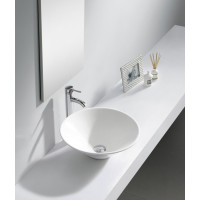 Aqualine COMILLAS keramické umývadlo na dosku, 42x15 cm, biela BH7012