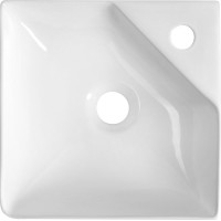Aqualine NEXA keramické umývadlo rohové 30x30cm, biela NP436