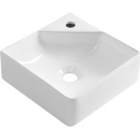 Aqualine NEXA keramické umývadlo rohové 30x30cm, biela NP436