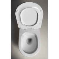 Aqualine CARLO závesná WC misa, Vortex Rimless, 36x53cm, biela PRX.101.851