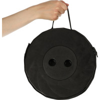 Skladacia kempingová stolička - čierna