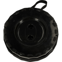 Skladacia kempingová stolička - čierna