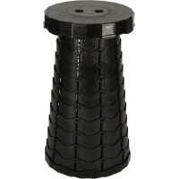 Skladacia kempingová stolička - čierna