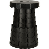 Skladacia kempingová stolička - čierna