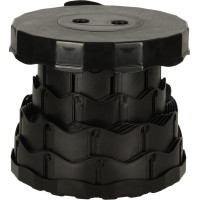 Skladacia kempingová stolička - čierna