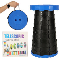 Skladacia kempingová stolička - modrá