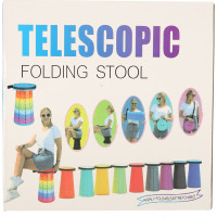 Skladacia kempingová stolička - modrá