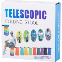 Skladacia kempingová stolička - červená