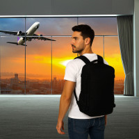 Cestovný batoh 45x30 cm - čierny