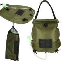 Solárna kempingová sprcha 20L XXL s teplomerom