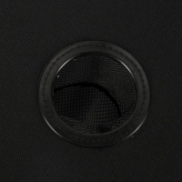 Cestovný skladací stolík 72 cm s krytom - čierny