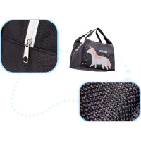 Termoizolačná taška na jedlo - čierna - Jednorožec